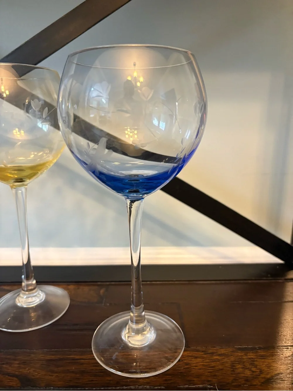 Lenox Crystal Butterfly Meadow Long Stemmed Wine Glasses - set of 4